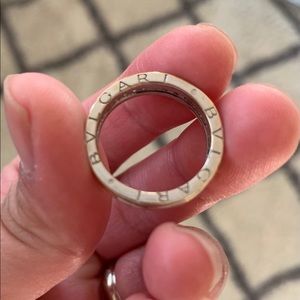 18k White Gold Bvlgari Diamond band size 7-7.5